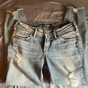 Silver Jeans Distressed-Size W27/L25